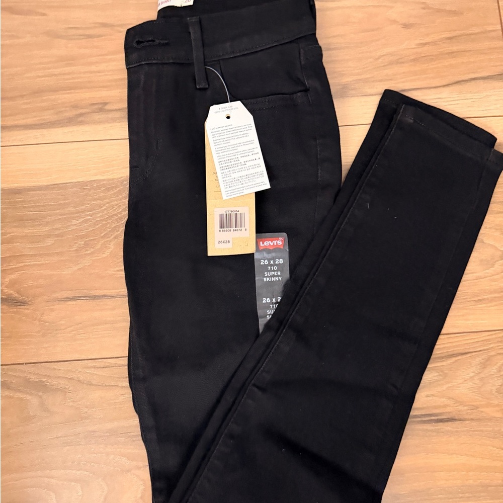 Levi's Black Super Skinny Stretch Jeans
